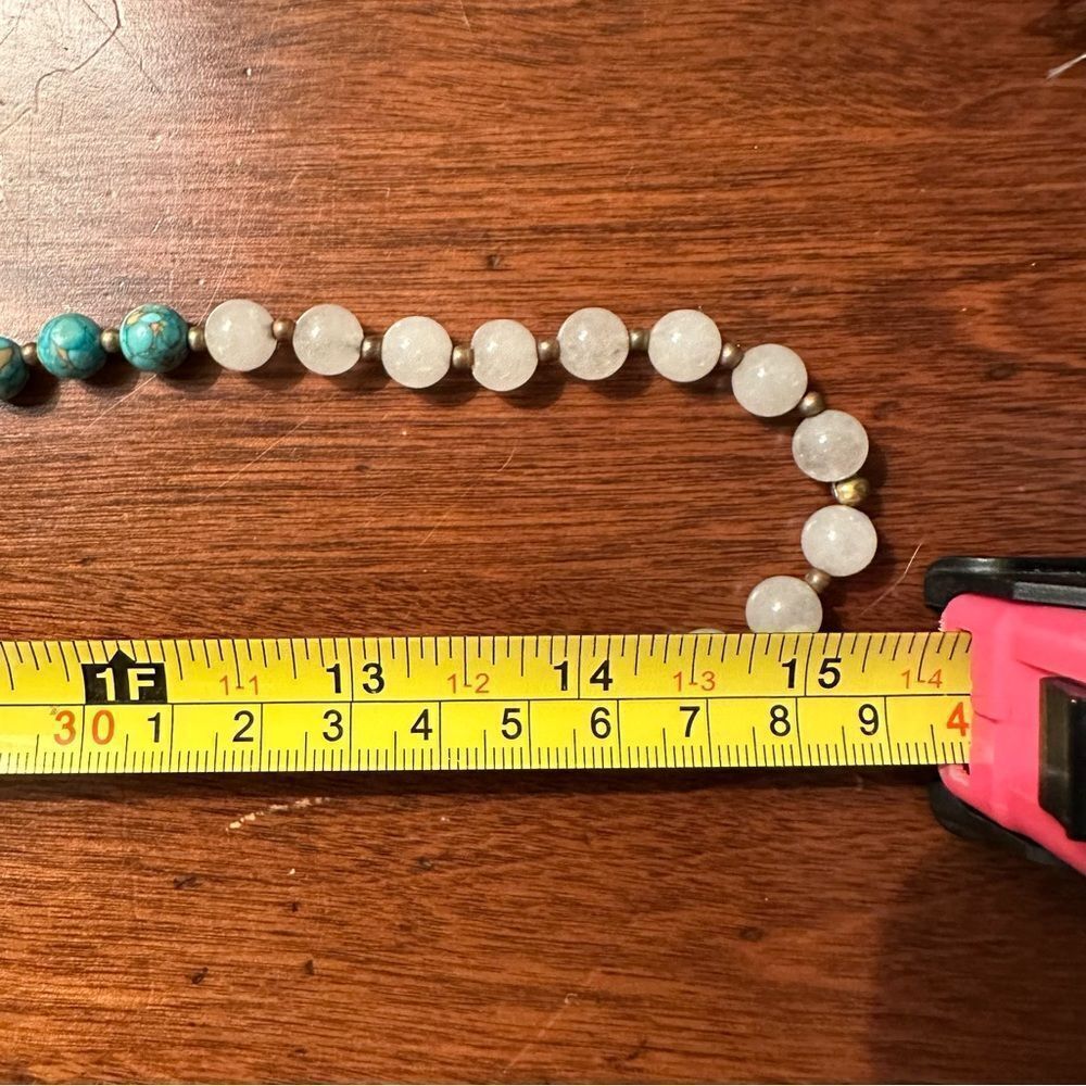 Turquoise Crystal Necklace - Picture 5 of 6